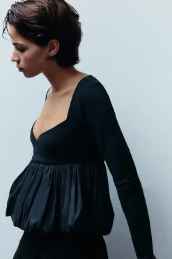 Hot TOP FRUNCES VOLUMEN Mujer Tops / Bodies