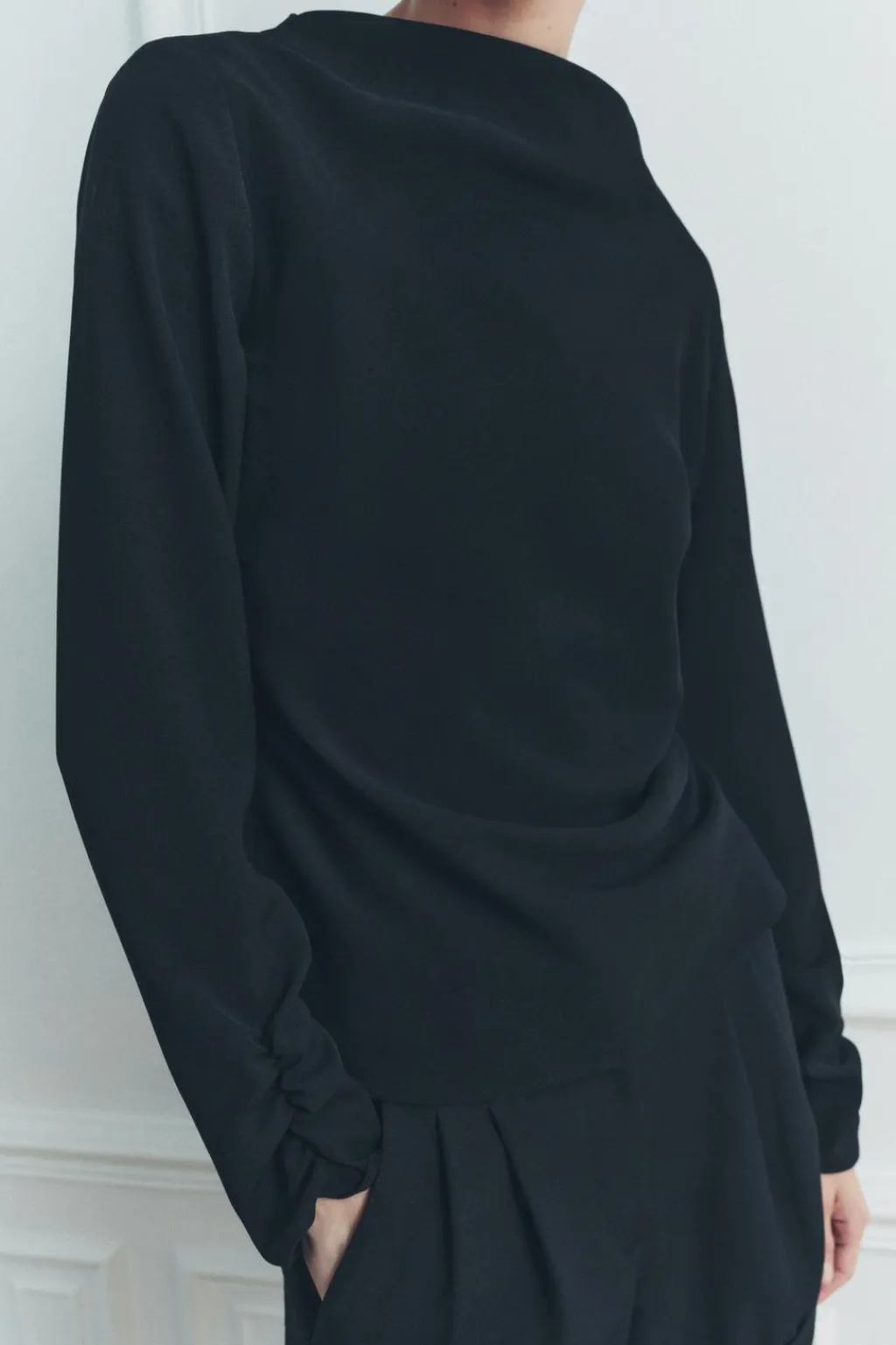 Clearance TOP FRUNCES ZW COLLECTION Mujer Tops / Bodies