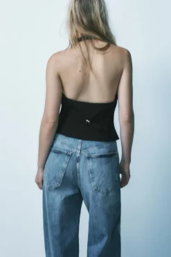 Outlet TOP HALTER BOTONES Mujer Tops / Bodies