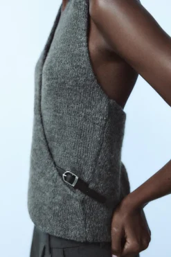 Fashion TOP HALTER CINTURÓN Mujer Tops / Bodies