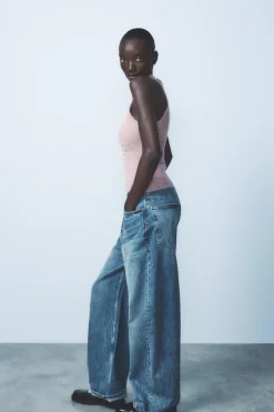 Online TOP HALTER EFECTO PELO PERLAS Mujer Tops / Bodies