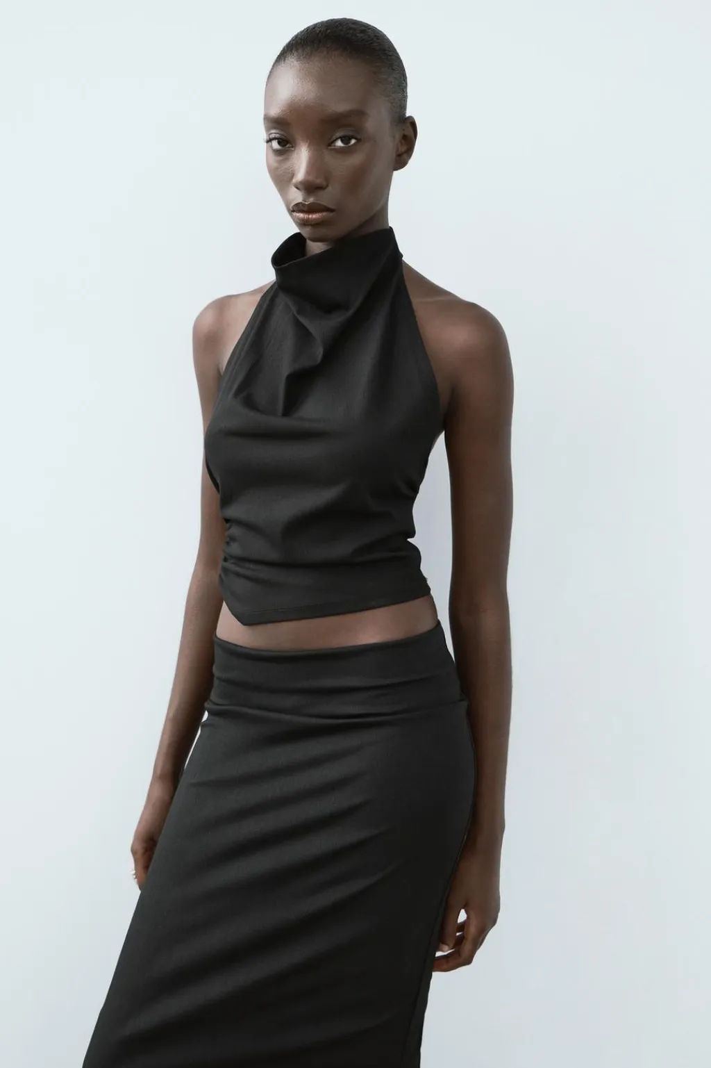 Fashion TOP HALTER ELÁSTICO Mujer Tops / Bodies