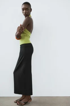 Sale TOP HALTER ELÁSTICO FRUNCES Mujer Tops / Bodies