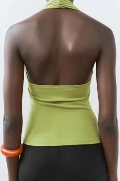 Sale TOP HALTER ELÁSTICO FRUNCES Mujer Tops / Bodies