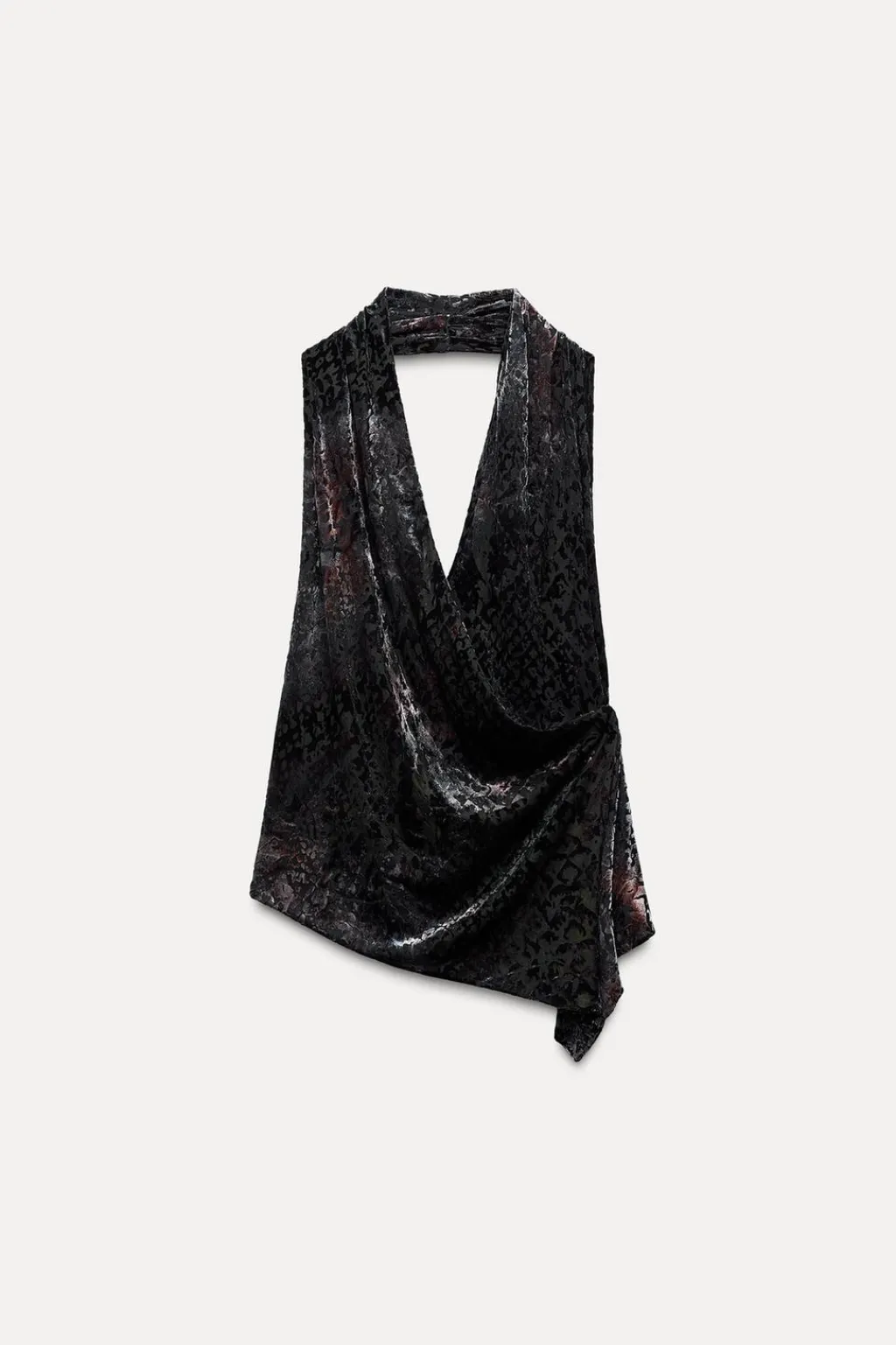 Sale TOP HALTER FLOCADO Mujer Tops / Bodies