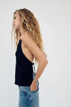 Clearance TOP HALTER LAZO Mujer Tops / Bodies