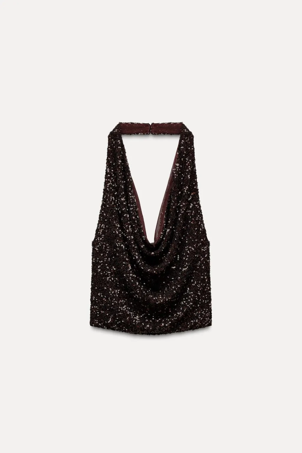 Hot TOP HALTER LENTEJUELAS Mujer Tops / Bodies