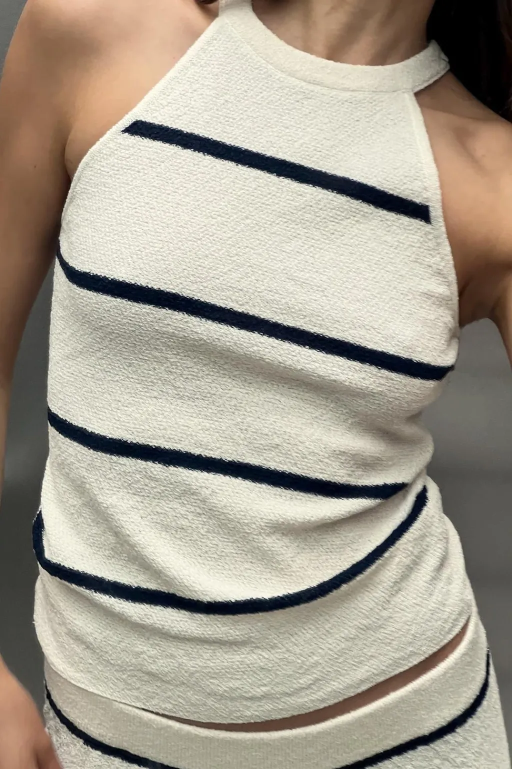 Discount TOP HALTER PUNTO CORTADO Mujer Tops / Bodies