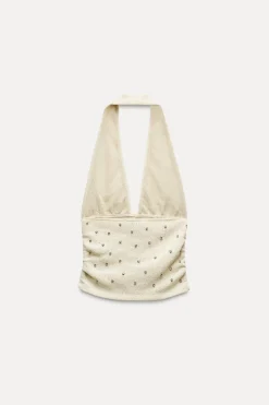 Hot TOP HALTER RÚSTICO JOYAS Mujer Tops / Bodies