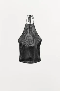 Best TOP HALTER TUL BRILLOS Mujer Tops / Bodies