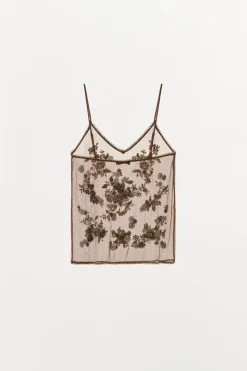 Fashion TOP HILO METALIZAD ABALORIOS Mujer Tops / Bodies|Lenceria