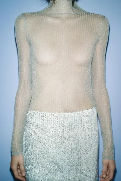 Outlet TOP HILO METALIZADO Mujer Tops / Bodies