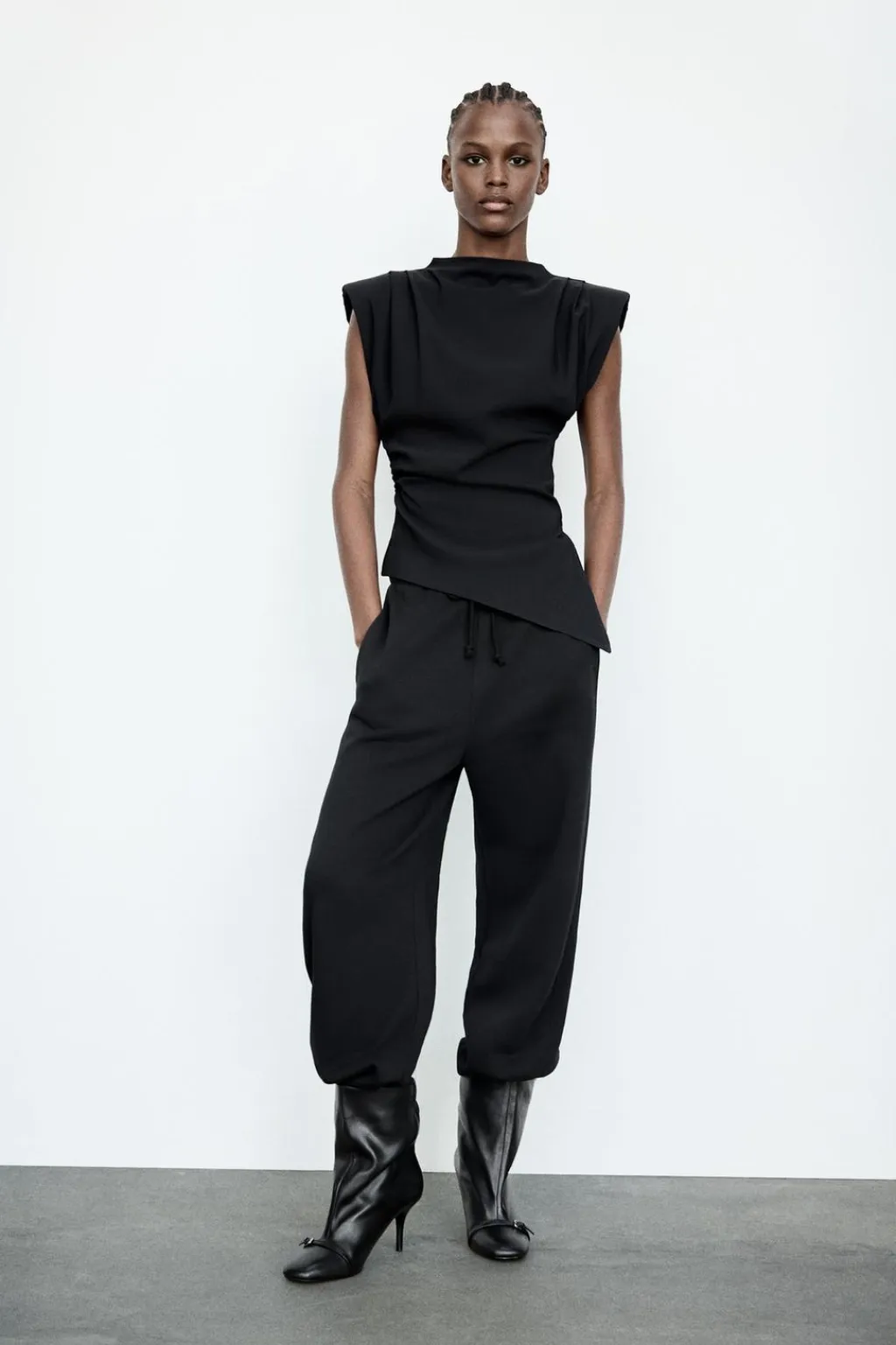 Fashion TOP HOMBRERAS FRUNCES Mujer Tops / Bodies