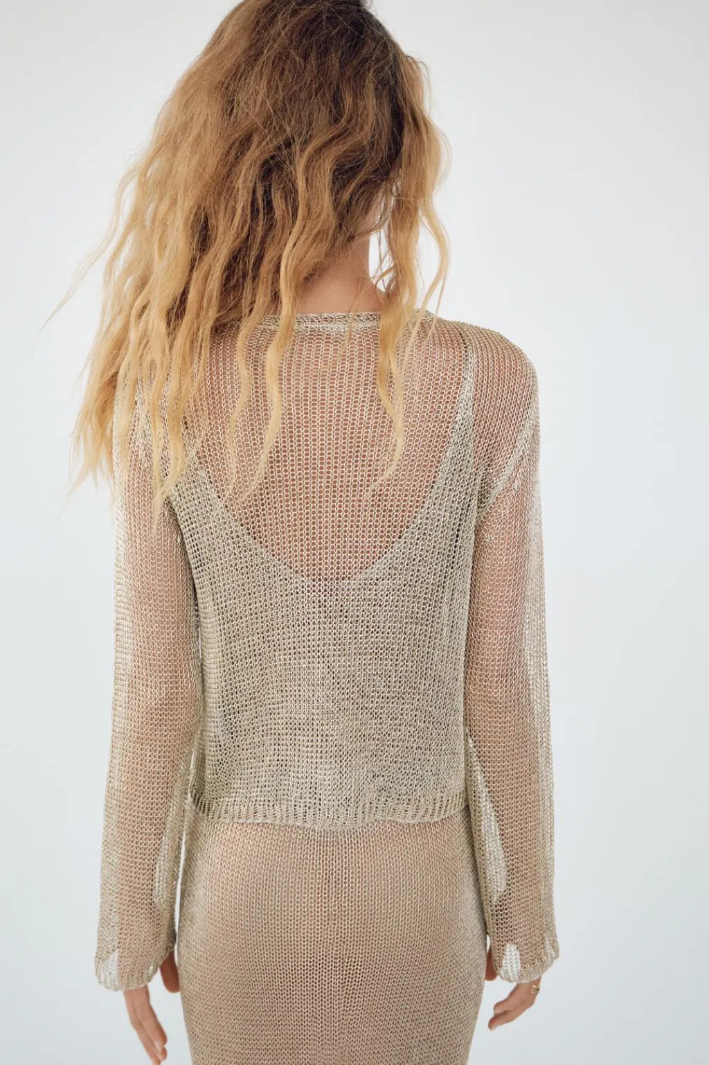 Clearance TOP JERSEY RED HILO METALIZADO Mujer Tops / Bodies