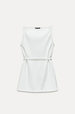 Online TOP LARGO CINTURÓN SOFT PIQUÉ Mujer Tops / Bodies