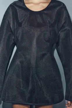 New TOP LARGO ORGANZA RÍGIDA Mujer Tops / Bodies