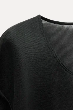 New TOP LARGO ORGANZA RÍGIDA Mujer Tops / Bodies