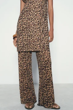 Hot TOP LARGO PUNTO ESTAMPADO ANIMAL Mujer Cárdigan / Jerséis|Punto