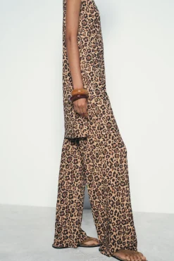 Hot TOP LARGO PUNTO ESTAMPADO ANIMAL Mujer Cárdigan / Jerséis|Punto