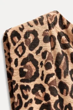 Hot TOP LARGO PUNTO ESTAMPADO ANIMAL Mujer Cárdigan / Jerséis|Punto