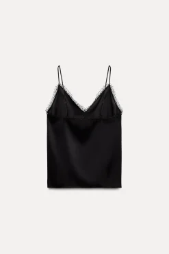 Fashion TOP LENCERO SATINADO Mujer Tops / Bodies