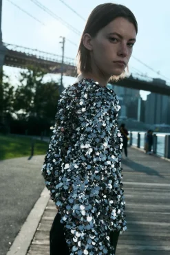 Outlet TOP LENTEJUELAS Mujer Tops / Bodies