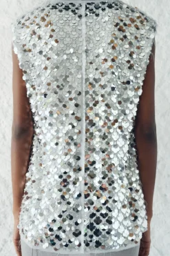 Hot TOP LENTEJUELAS ZW COLLECTION Mujer Tops / Bodies