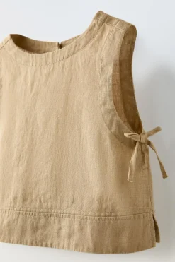 Niños ZARA 6 - 14 Años·Total Look<TOP LINO LAZOS