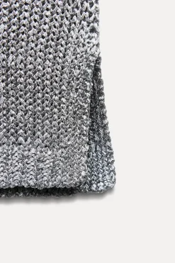 Online TOP LISO PUNTO METALIZADO Mujer Cárdigan / Jerséis|Punto