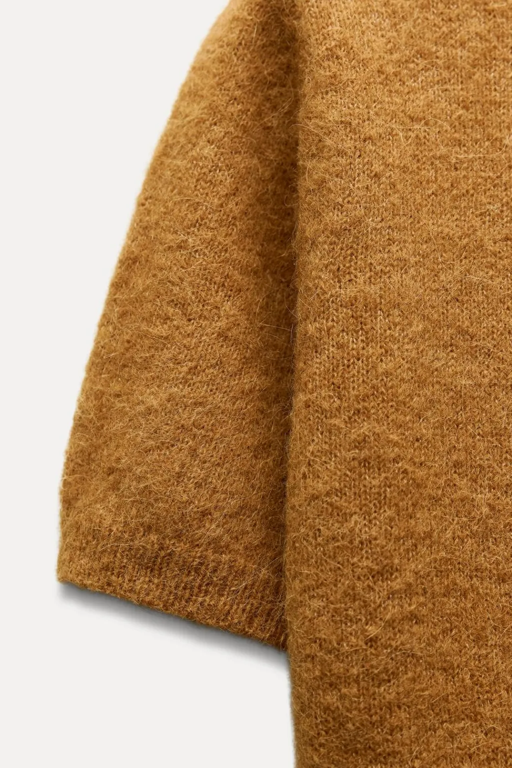 Hot TOP MANGA CORTA CON ALPACA Y LANA Mujer Cárdigan / Jerséis|Punto