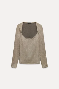 Best TOP METALIZADO TEXTURA Mujer Tops / Bodies