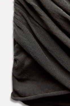 Online TOP MIDI PUNTO DRAPEADO Mujer Cárdigan / Jerséis|Punto