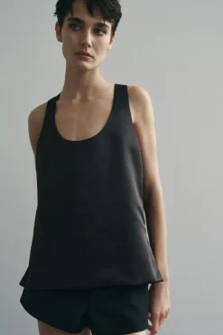 Discount TOP MINIMAL SATÉN PESADO Mujer Tops / Bodies