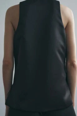Discount TOP MINIMAL SATÉN PESADO Mujer Tops / Bodies