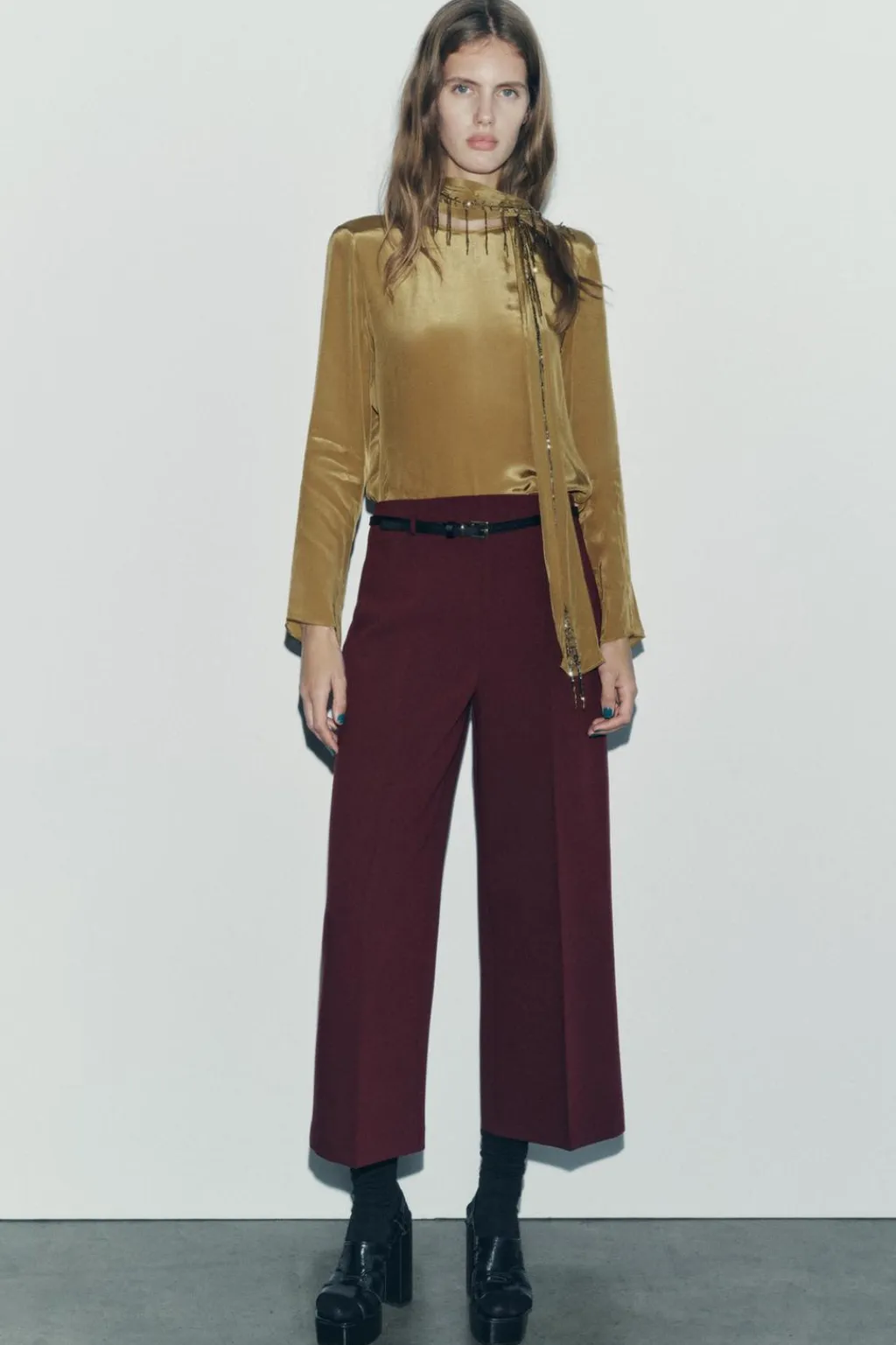 Hot TOP PAÑUELO BORDADO ZW COLLECTION Mujer Tops / Bodies|Camisas / Blusas