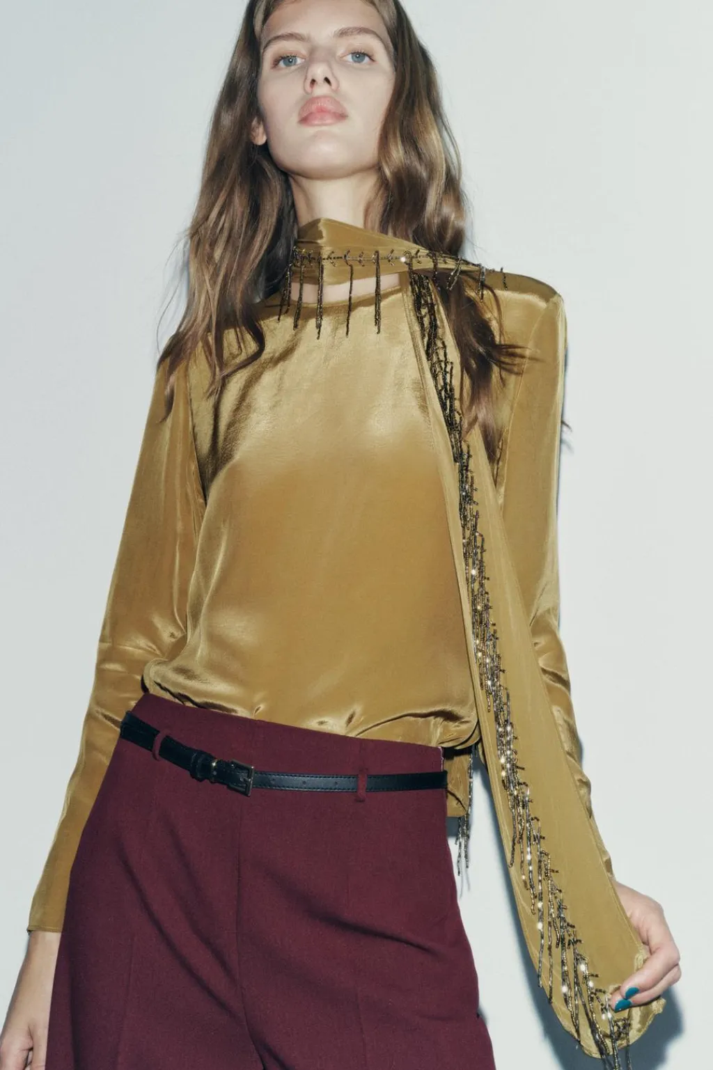 Hot TOP PAÑUELO BORDADO ZW COLLECTION Mujer Tops / Bodies|Camisas / Blusas