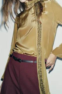 Hot TOP PAÑUELO BORDADO ZW COLLECTION Mujer Tops / Bodies|Camisas / Blusas