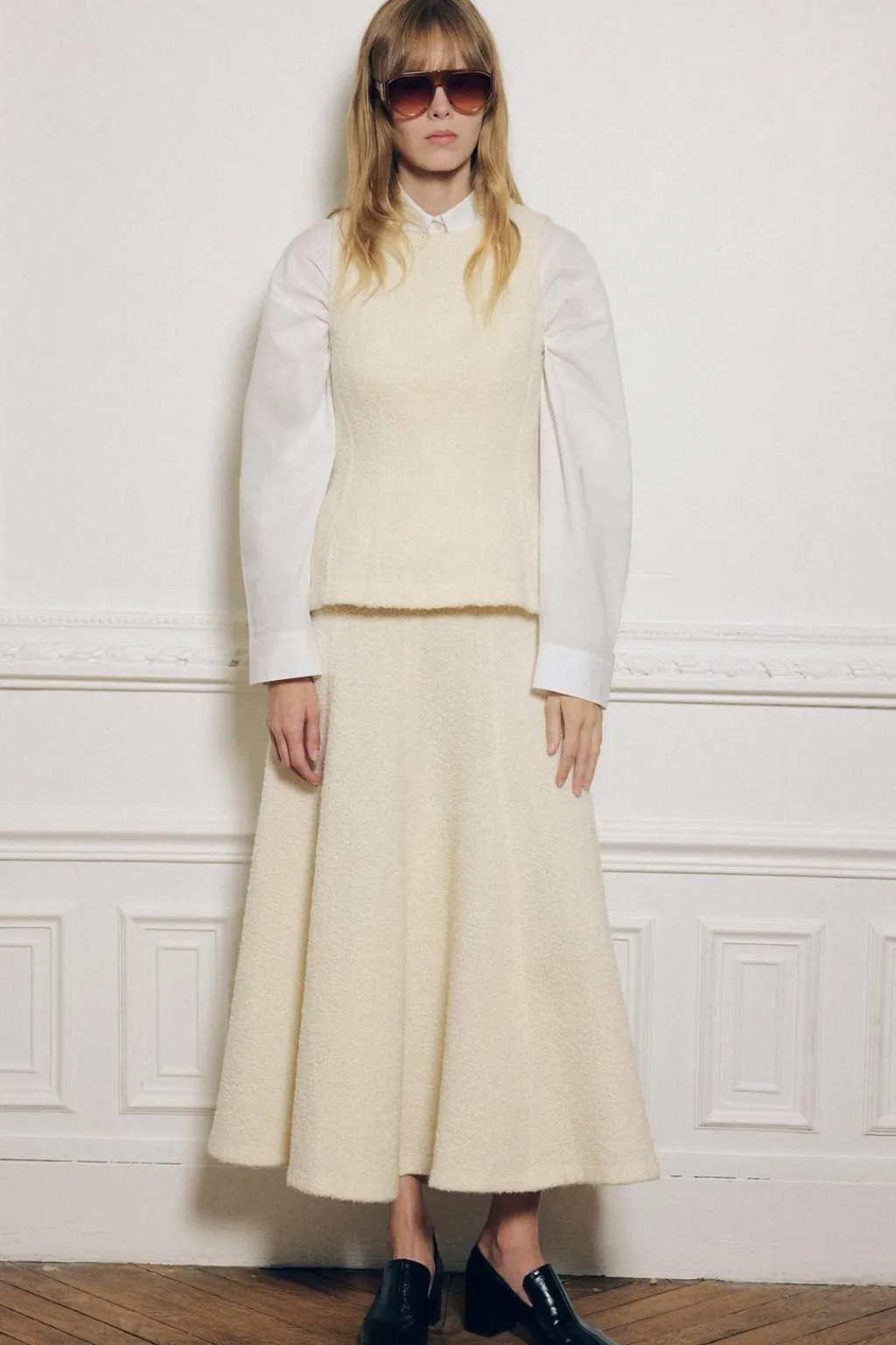 Discount TOP PEPLUM ESTRUCTURA ZW COLLECTION Mujer Tops / Bodies