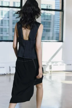 Sale TOP PESPUNTES ZW COLLECTION Mujer Tops / Bodies