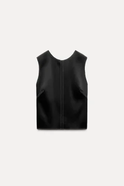 Sale TOP PESPUNTES ZW COLLECTION Mujer Tops / Bodies