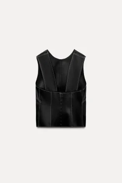 Sale TOP PESPUNTES ZW COLLECTION Mujer Tops / Bodies