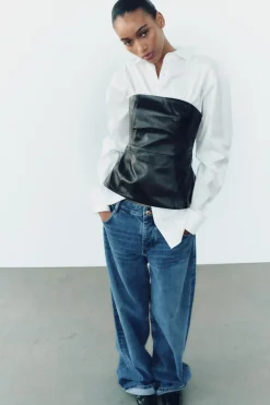 Fashion TOP PIEL PALABRA DE HONOR Mujer Tops / Bodies