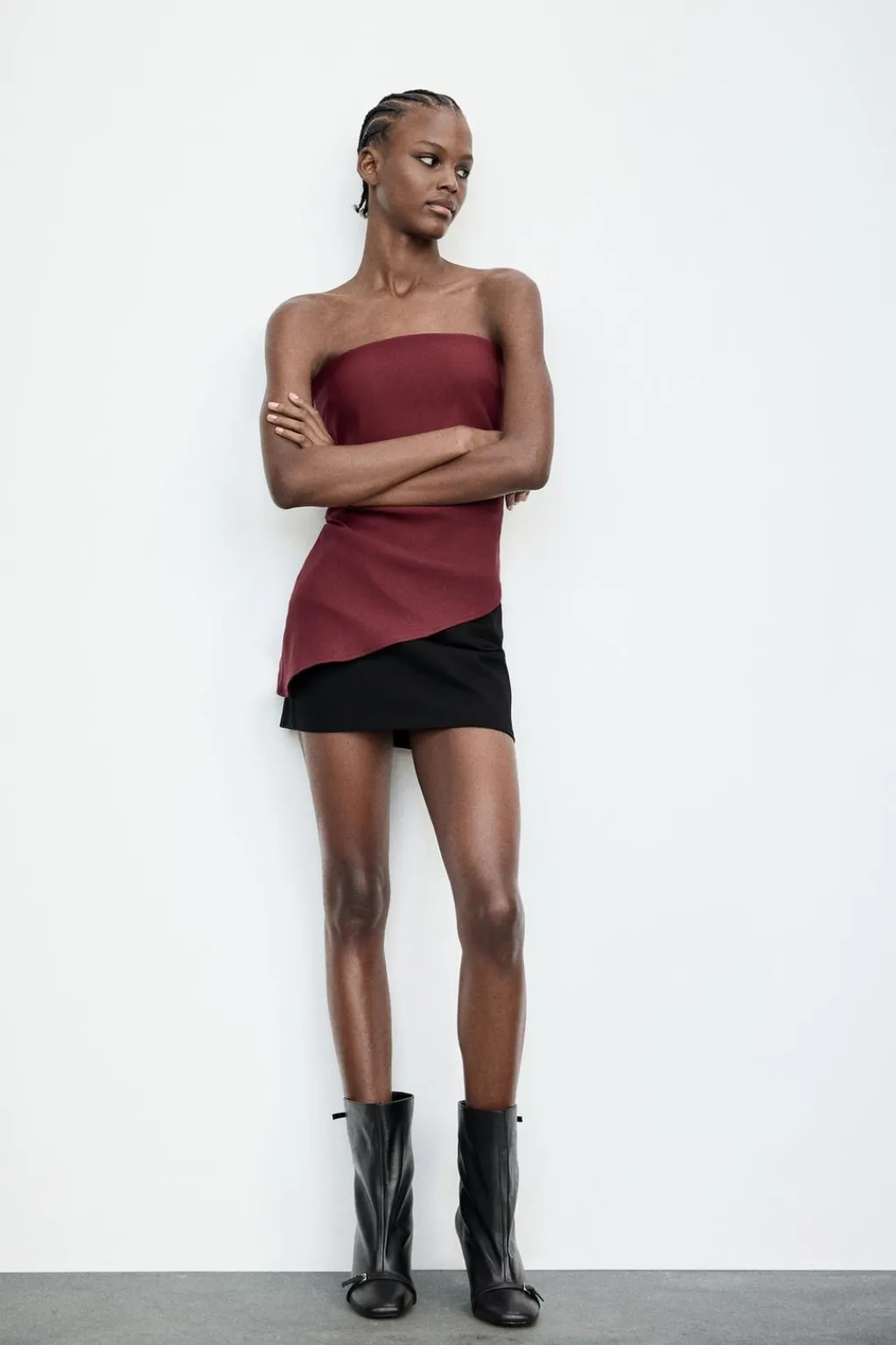 Discount TOP PLIEGUES ASIMÉTRICO Mujer Tops / Bodies