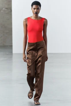 Sale TOP POLIAMIDA CUELLO BARCO Mujer Tops / Bodies