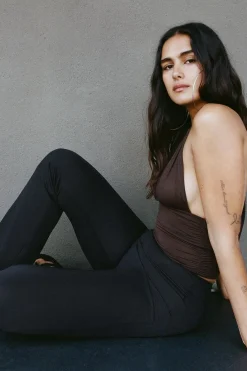 Best TOP POLIAMIDA HALTER FRUNCE Mujer Tops / Bodies