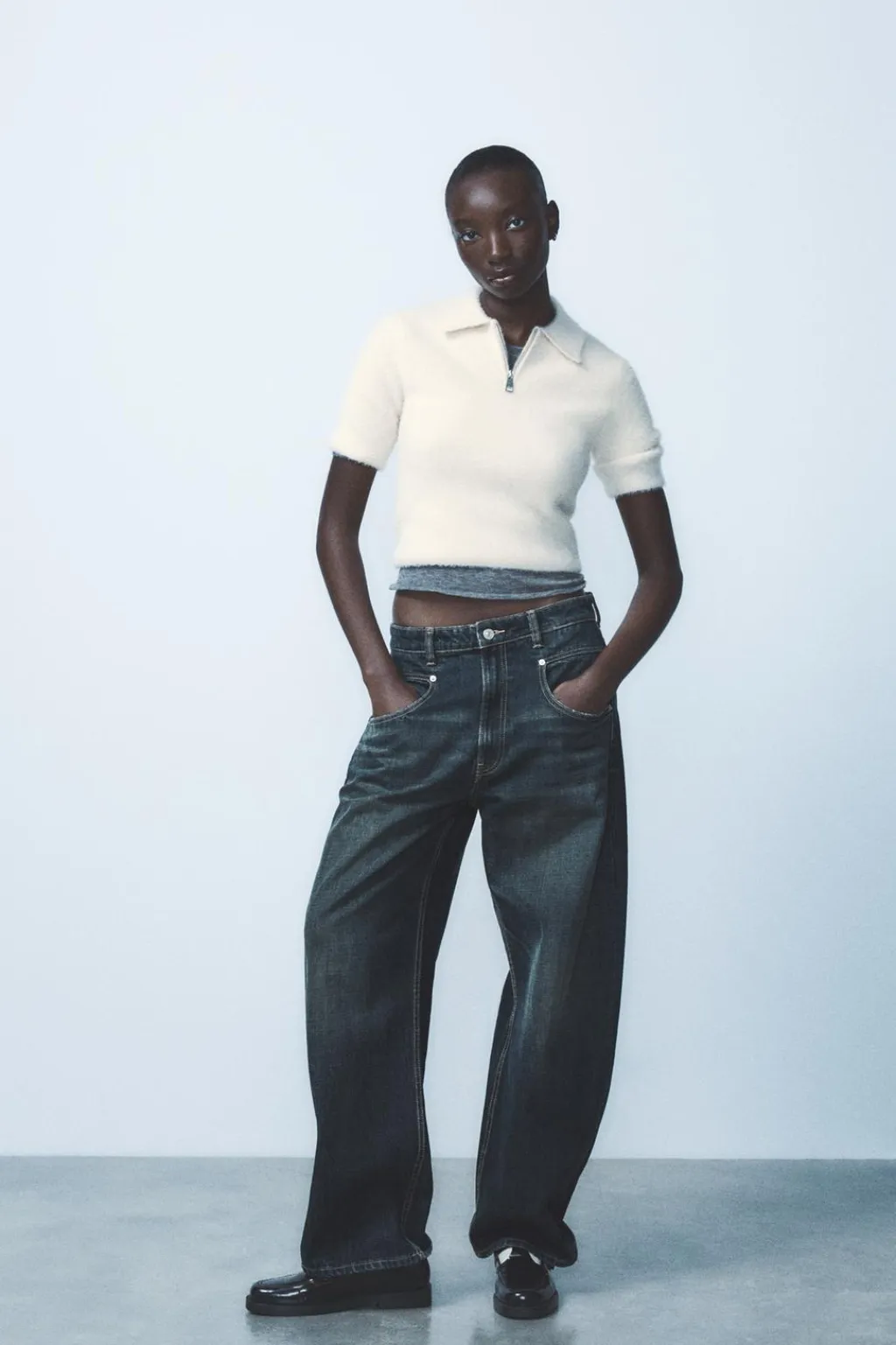 Fashion TOP POLO EFECTO PELO Mujer Tops / Bodies