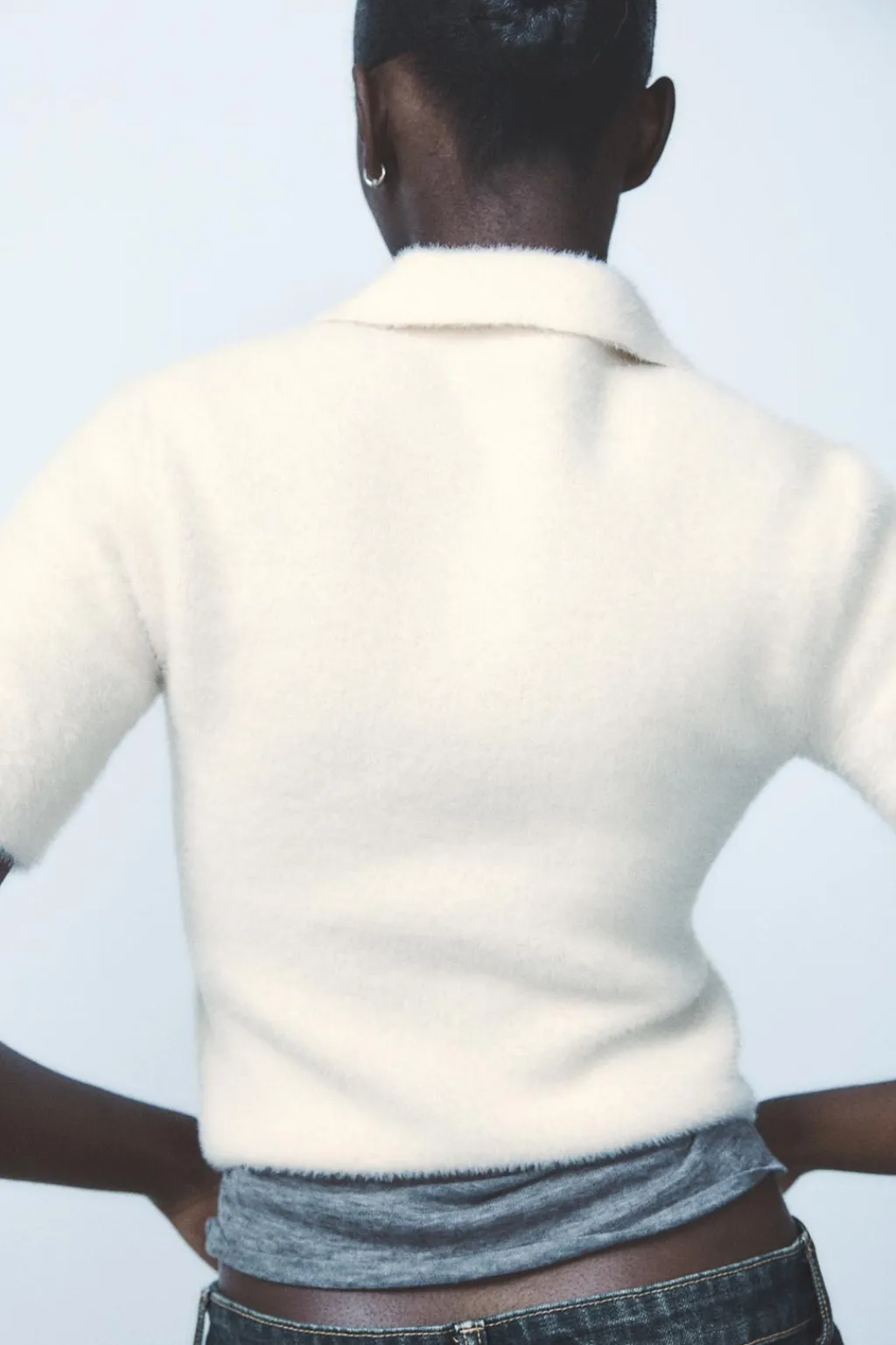 Fashion TOP POLO EFECTO PELO Mujer Tops / Bodies