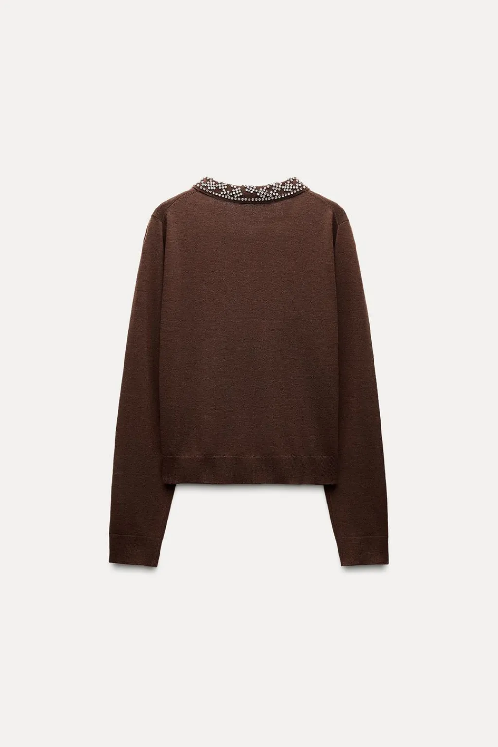 Online TOP POLO PUNTO ABALORIOS JOYA Mujer Cárdigan / Jerséis|Punto