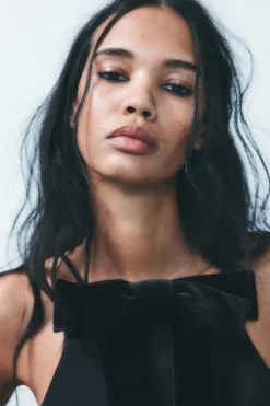 Fashion TOP POPELÍN GLOBO LAZO Mujer Tops / Bodies