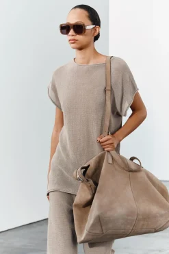 Sale TOP PUNTO ACABADOS VUELTA Mujer Cárdigan / Jerséis|Punto